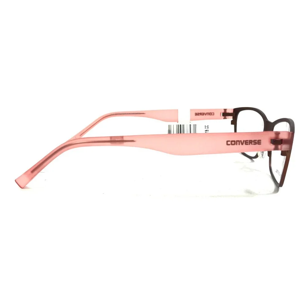 Converse Kids Eyeglasses Frames SHUTTER BROWN Red Square Full Rim 49-14-135